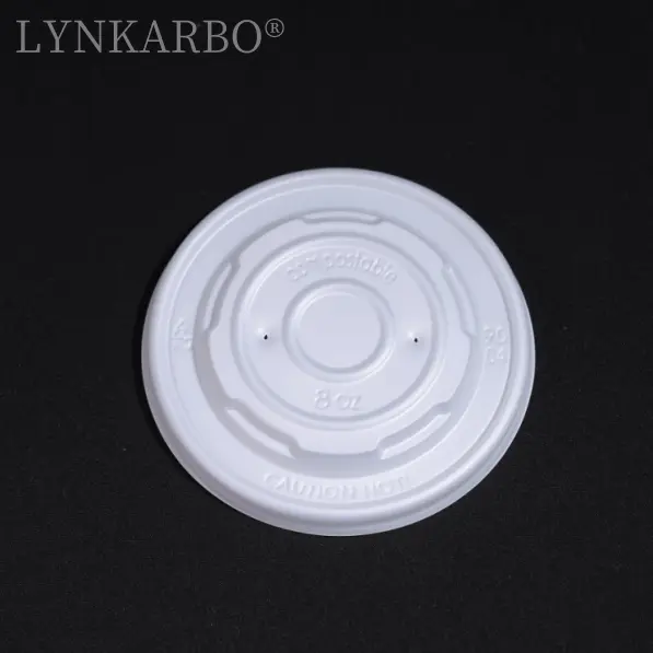 What are the environmental advantages of CPLA soup bowl lids compared to ordinary plastic lids?