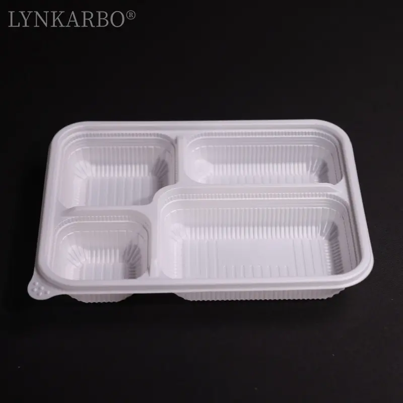 CPLA  Disposable Four-Compartment Japanese-Style Food Container